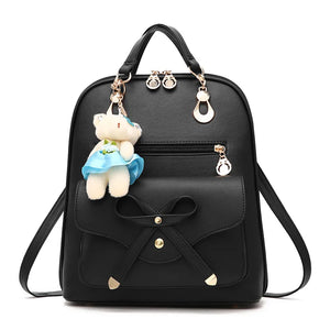 Women's PU Leather Backpacks, Casual School Bags