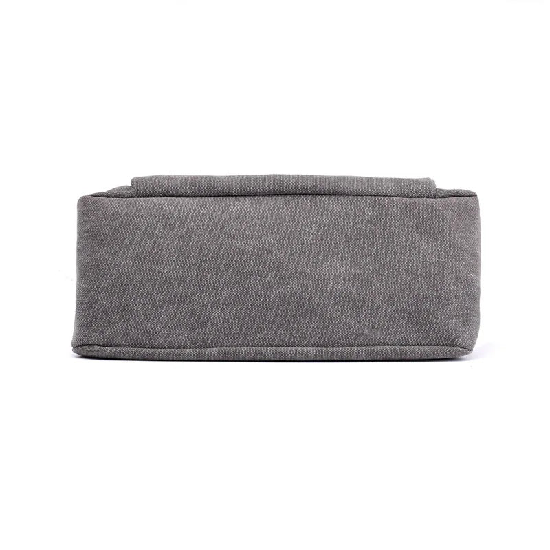 Women's Canvas Tote Solid Messenger Bag Large Capacity Casual Handbag