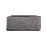 Women's Canvas Tote Solid Messenger Bag Large Capacity Casual Handbag