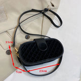 Velvet Crossbody Bag for Women Simple Handbag Ladies Shopper Flaps