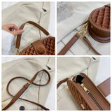 Velvet Crossbody Bag for Women Simple Handbag Ladies Shopper Flaps