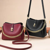 Women's Bucket Bag Shoulder Messenger Bag Retro Handbag