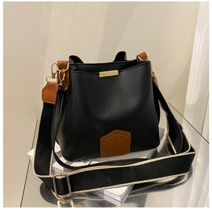 Small Crossbody Bucket Bag for Women Adjustable Shoulder Strap Handbag