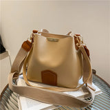 Small Crossbody Bucket Bag for Women Adjustable Shoulder Strap Handbag