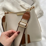 Small Crossbody Bucket Bag for Women Adjustable Shoulder Strap Handbag