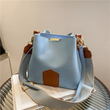 Small Crossbody Bucket Bag for Women Adjustable Shoulder Strap Handbag