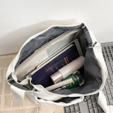 Japanese Style Canvas Shoulder Bag Harajuku Messenger Unisex Drawstring