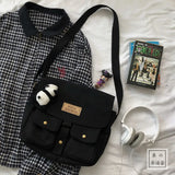 Women's Canvas Bag Japanese Harajuku Messenger Bag