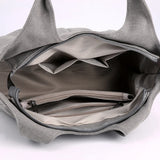 Canvas Tote Handbag Large Capacity Travel Shoulder Bag