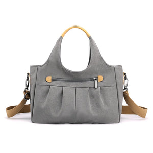 Canvas Tote Handbag Large Capacity Travel Shoulder Bag