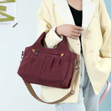 Canvas Tote Handbag Large Capacity Travel Shoulder Bag