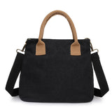Women's Canvas Tote Handbag Large Capacity Travel Shoulder Bag