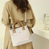 Women's Canvas Tote Handbag Large Capacity Travel Shoulder Bag