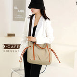 Women's Large Canvas Handbag Top Handle Tote Bag
