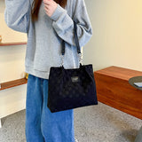 Women's Large Capacity Canvas Shoulder Tote Bag Satchel