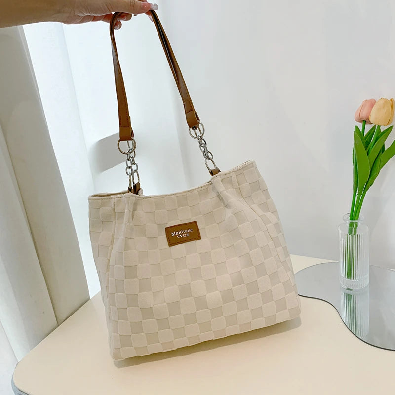 Women's Large Capacity Canvas Shoulder Tote Bag Satchel