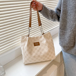 Women's Large Capacity Canvas Shoulder Tote Bag Satchel