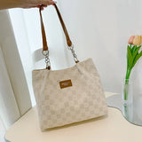Women's Large Capacity Canvas Shoulder Tote Bag Satchel