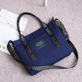 Women's Canvas Casual Handbag Large Capacity Letter Shoulder Bag