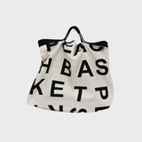 Women's Canvas Casual Tote Shoulder Bag Stylish Waterproof Shopping Cloth Bags