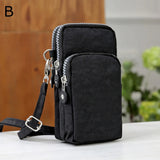 Women's Canvas Crossbody Bag Phone Zero Purse Sports Arm Bag