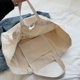 Women's Canvas Handbag Large Capacity Shoulder Bag Female Letter Printed