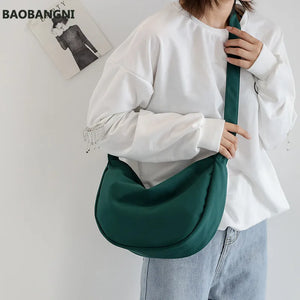 Women's Canvas Handbag Dumplings Bag Tote