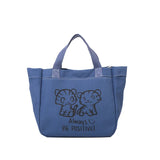 Women's Canvas Handbag Large Capacity Animal Picture Shoulder Bag Purse