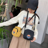 Women's Canvas Crossbody Handbag Small Shoulder Purse for Ladies