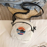 Women's Canvas Crossbody Handbag Small Shoulder Purse for Ladies