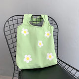 Women's Large Canvas Shopper Tote Bag Handbag