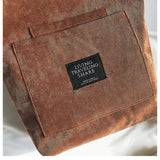 Women's Canvas Shoulder Bag Corduroy Crossbody Handbag Large Capacity