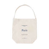 Women's Canvas Shoulder Bag Letters Printing Casual Totes