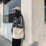 Women's Canvas Shoulder Bags Casual Shopping Bags Large Capacity Tote