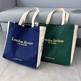 Women's Big Canvas Shopper Bag for Girl Student Handbag