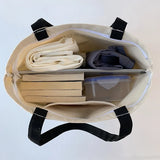 Women's Canvas Shoulder Shopper Bag Eco Reusable Handbag Large Tote