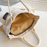 Canvas Tote Bag Casual Handbags Shoulder Bag Large Capacity Women Crossbody Bags