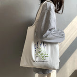 Women's Canvas Tote Bag Lavender Handbag