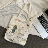 Women's Canvas Tote Bag Eco Foldable Shopper Handbag