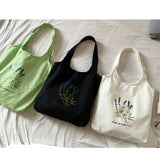 Women's Canvas Tote Bag Lavender Handbag