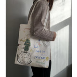 Women's Canvas Tote Bag Eco Foldable Shopper Handbag