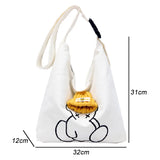 Women's Canvas Tote Bags Large Capacity Ladies Shoulder Bags