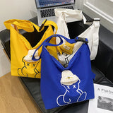 Women's Canvas Tote Bags Large Capacity Ladies Shoulder Bags
