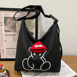 Women's Canvas Tote Bags Large Capacity Ladies Shoulder Bags