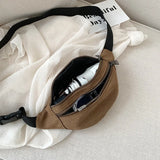 Canvas Wallet Belly Belt Waist Bag Phone Purse Chain Fanny Bag