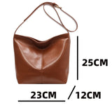 Women's Soft Leather Shoulder Bag Crossbody Handbag