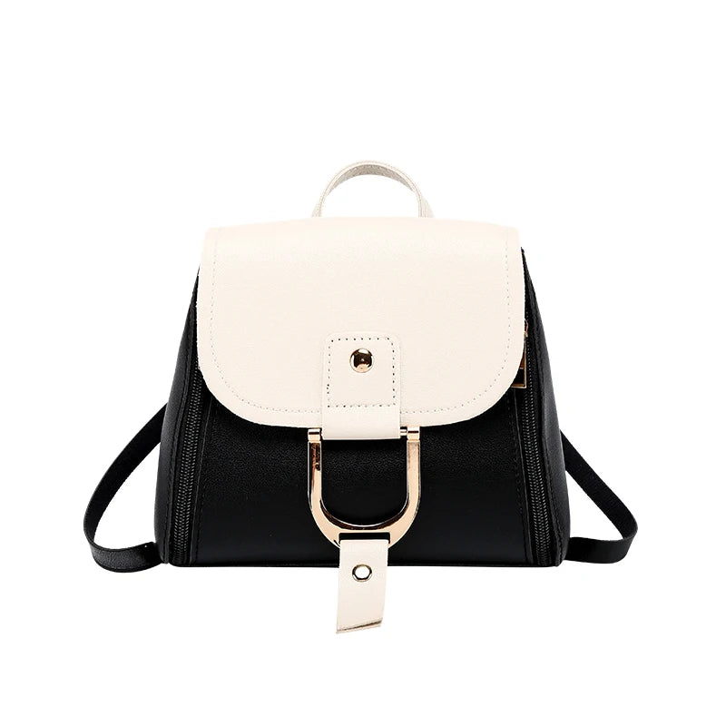 Women's Casual Crossbody Bag Leather Satchel Mini Backpacks