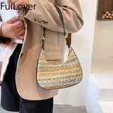 Women's Casual Shoulder Bags Contrast Pu Leather Bags