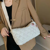 Women's Crossbody Bag Rhombus Pattern Handbag Satchel Shoulder Bags