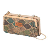 Women's Chain Shoulder Strap Bag Floral Cork Small Handbag